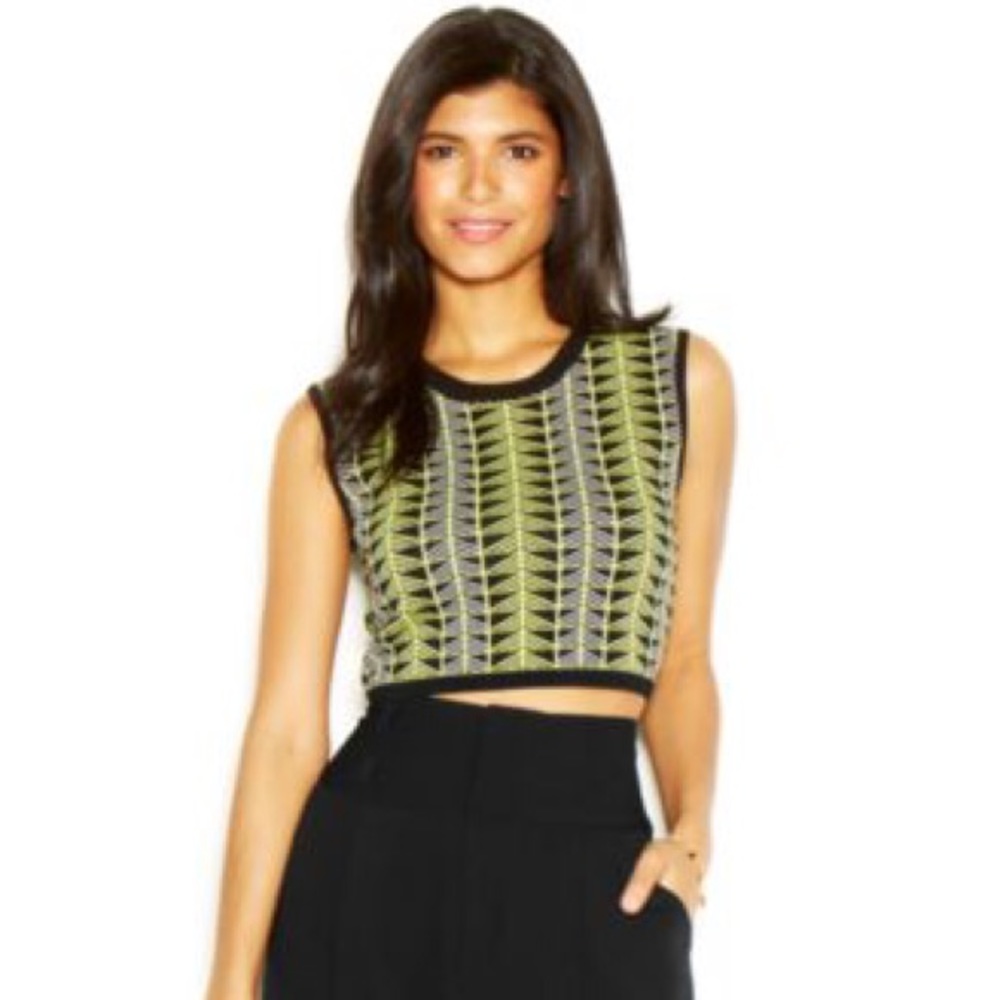 Rachel Roy sleeveless mock-turtleneck crop top!